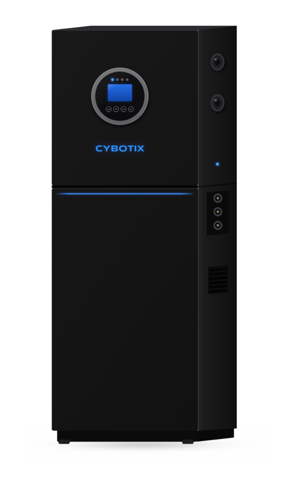 Cybotix 12kW all-in-one solar inverter with 16kWh battery front view
