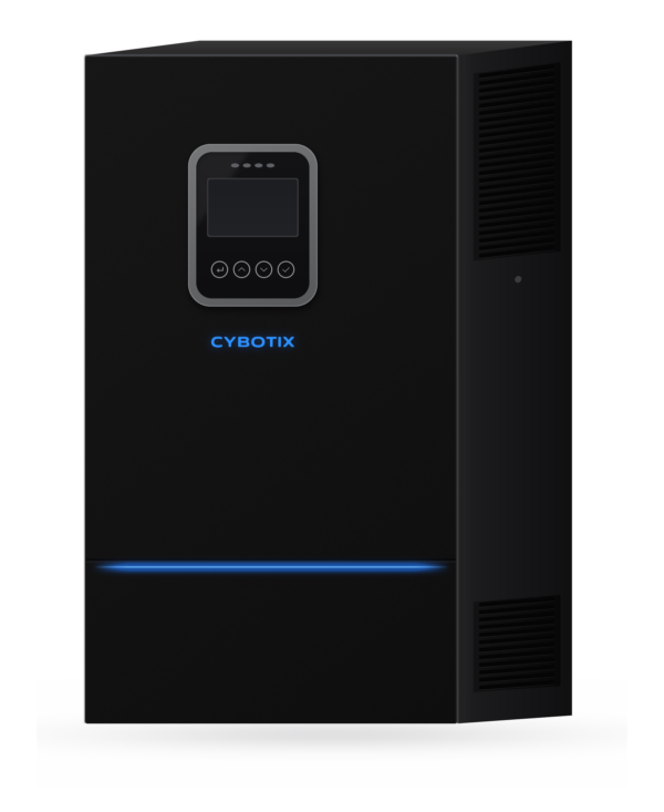 Cybotix 12kW dual MPPT solar inverter front view